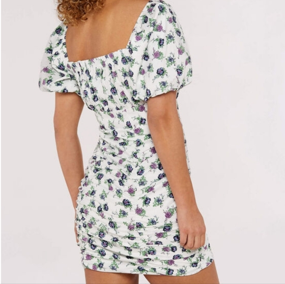 Floral Milkmaid Mini Dress - Picture 3 of 10